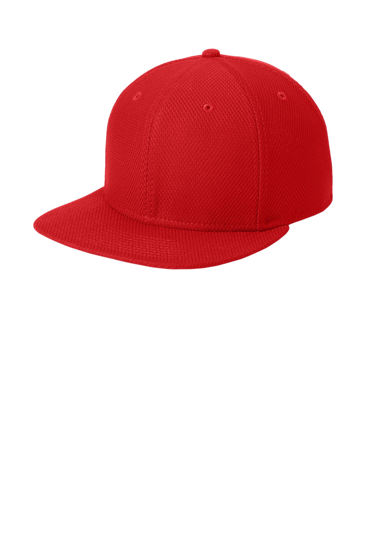 New Era  Original Fit Diamond Era Flat Bill Snapback Cap. NE404 - Scarlet