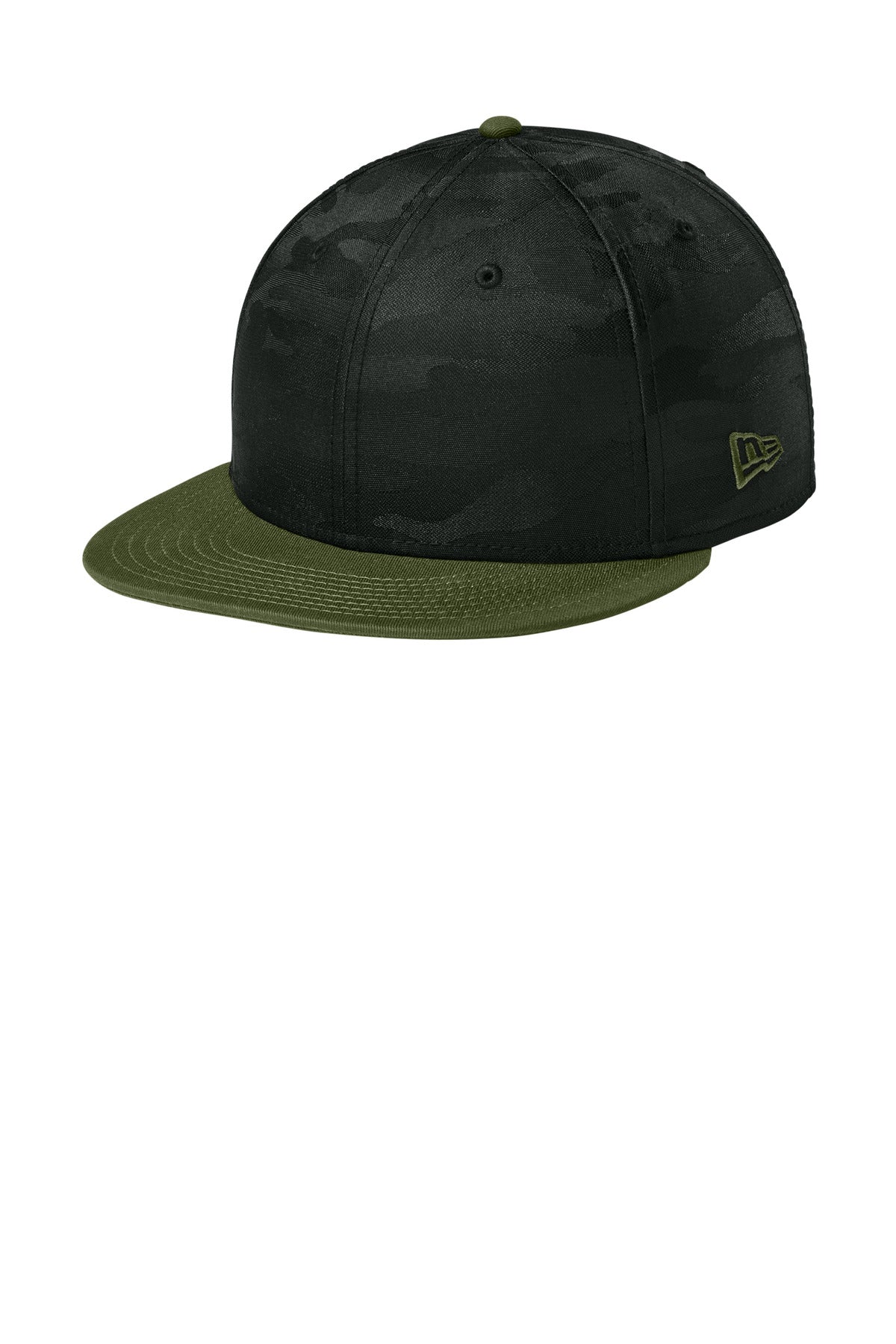 New Era  Camo Flat Bill Snapback Cap NE407 - Flag Army/ Black Camo