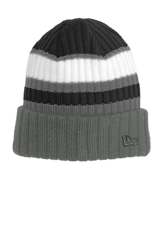 New Era Ribbed Tailgate Beanie. NE903 - Black/ Graphite
