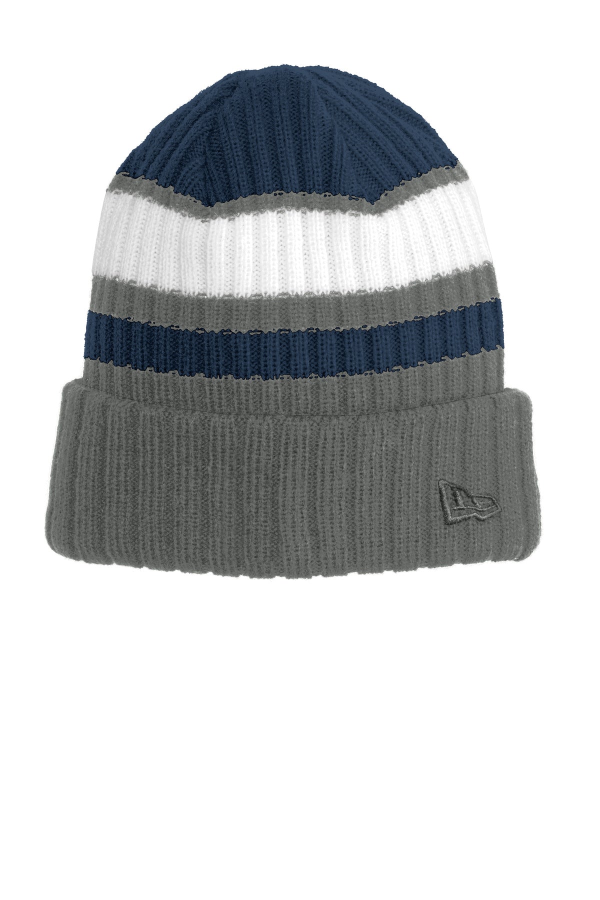 New Era Ribbed Tailgate Beanie. NE903 - Navy/ Graphite