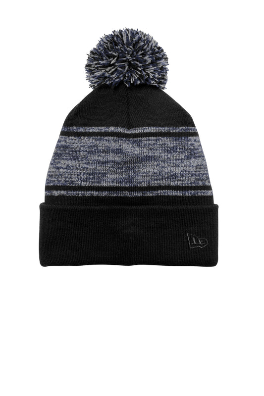 New Era Knit Chilled Pom Beanie NE909 - Black/ Deep Navy