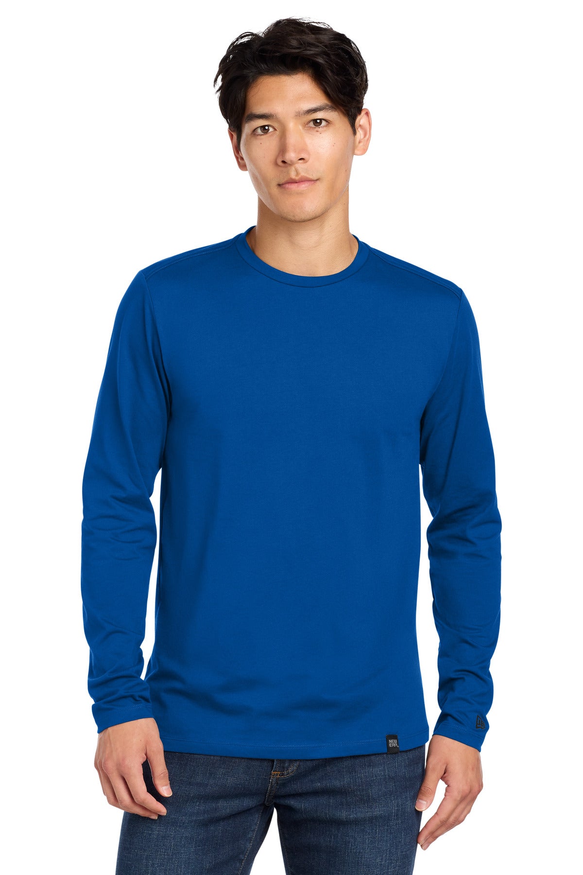 New Era  Heritage Blend Long Sleeve Crew Tee. NEA102 - Royal