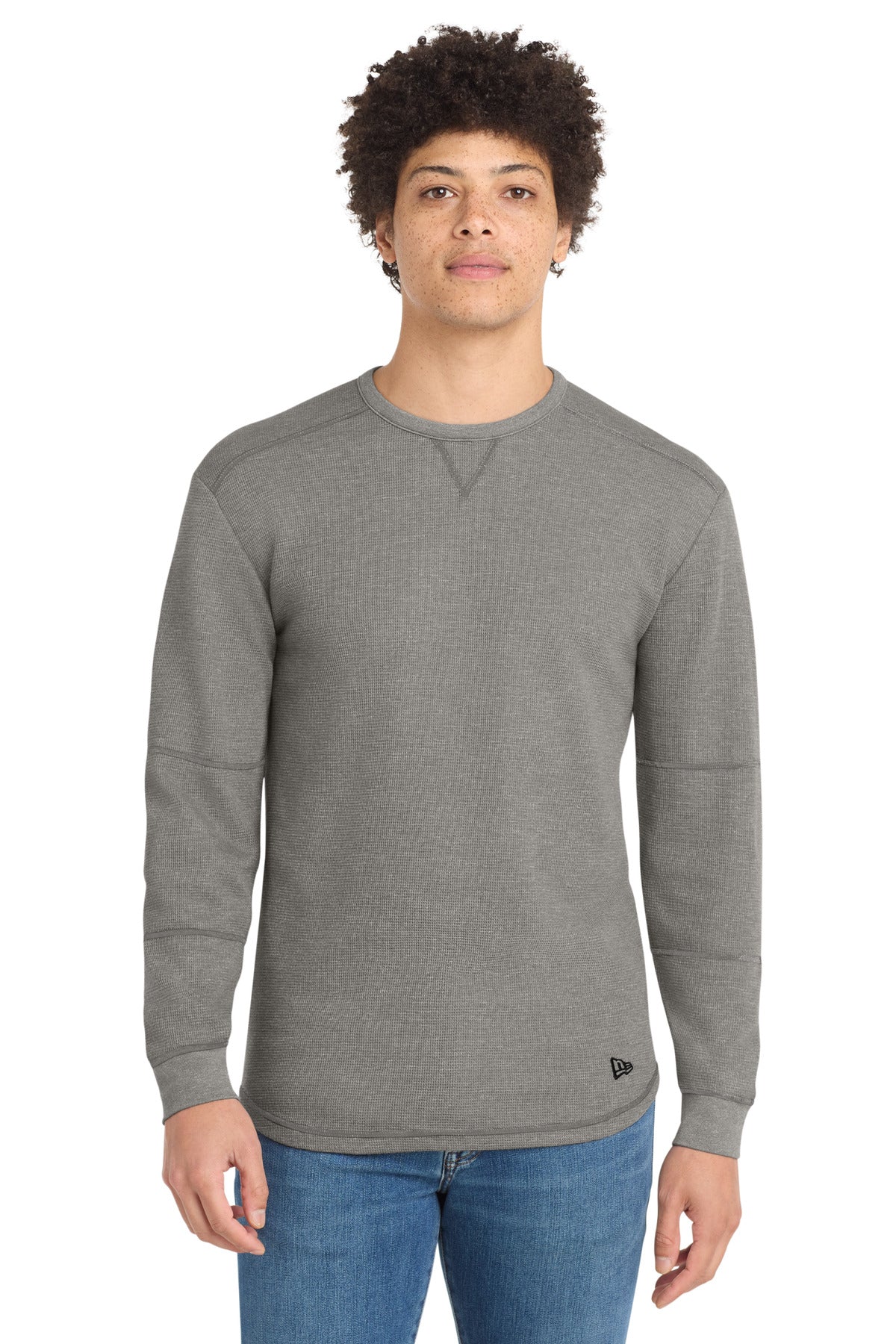 New Era Thermal Long Sleeve NEA140 - Shadow Grey Heather