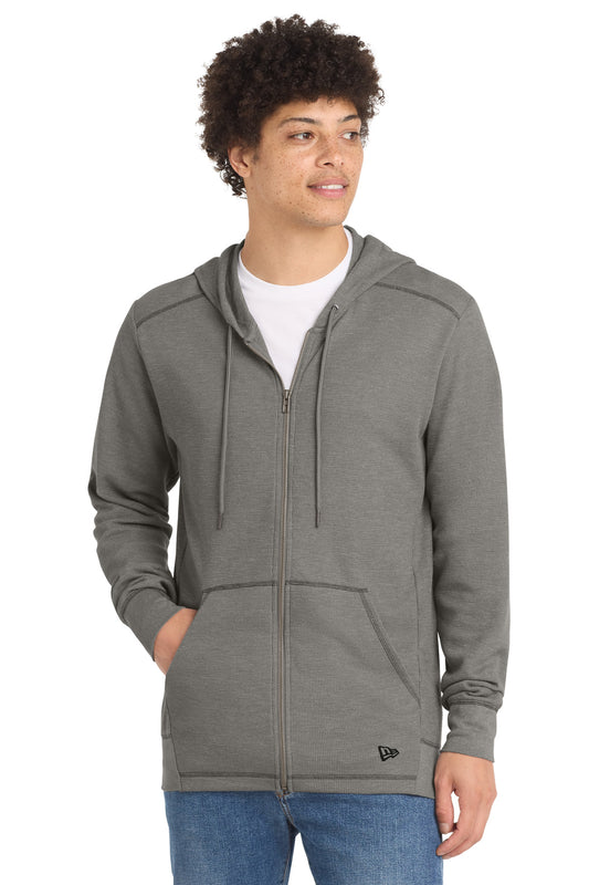 New Era Thermal Full-Zip Hoodie NEA141 - Shadow Grey Heather
