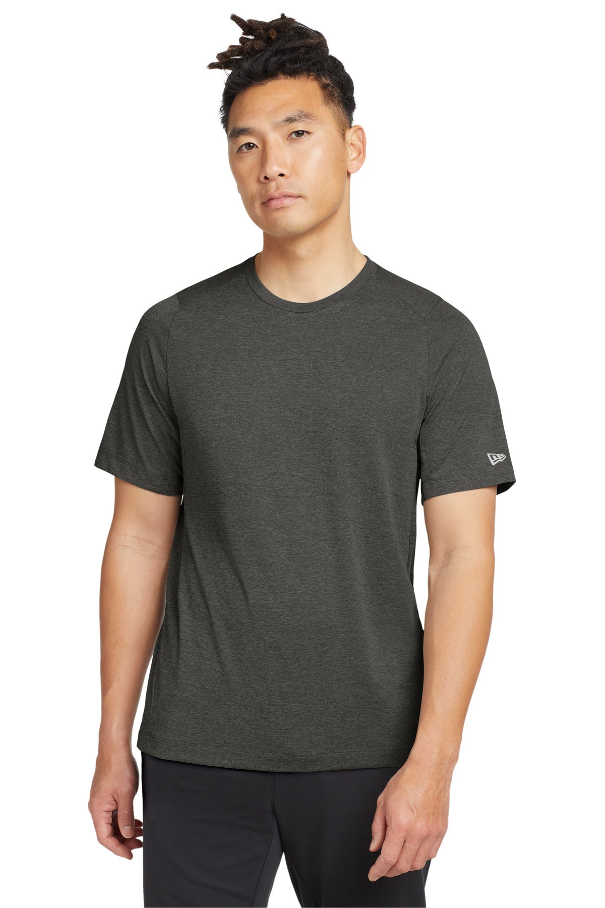 New Era  Series Performance Crew Tee. NEA200 - Graphite
