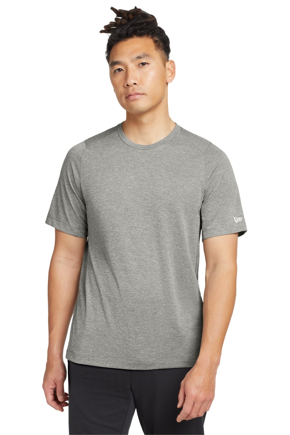 New Era  Series Performance Crew Tee. NEA200 - Rainstorm Grey
