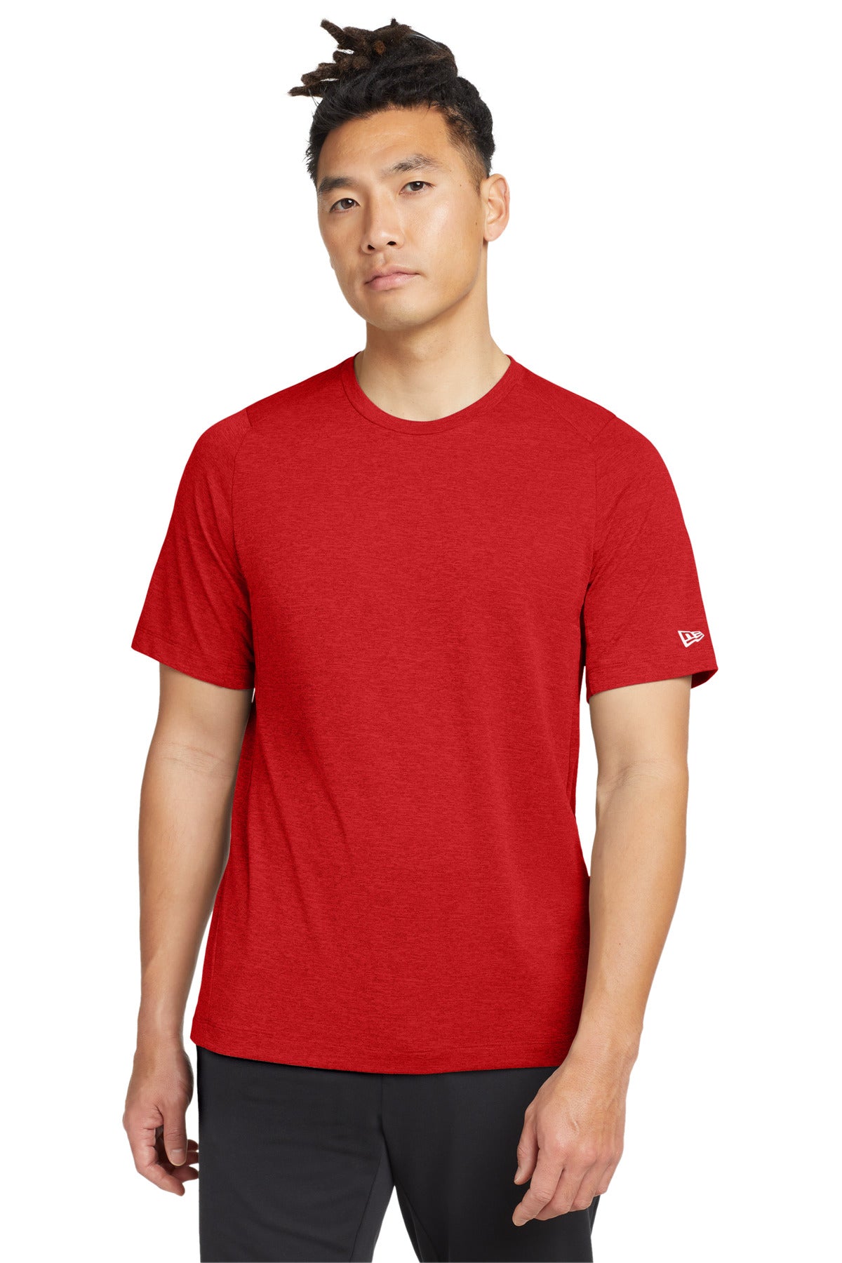 New Era  Series Performance Crew Tee. NEA200 - Scarlet