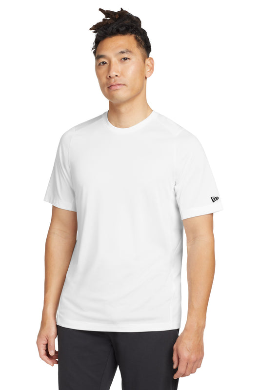 New Era  Series Performance Crew Tee. NEA200 - White Solid