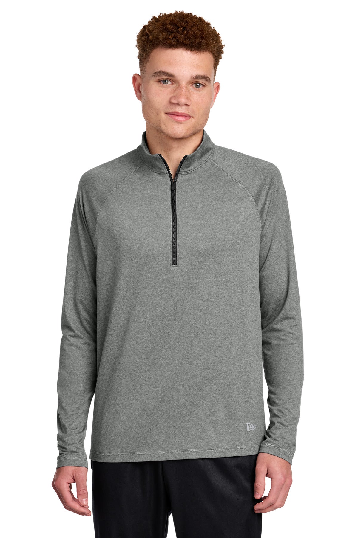 New Era Power 1/2-Zip NEA228 - Shadow Grey Heather