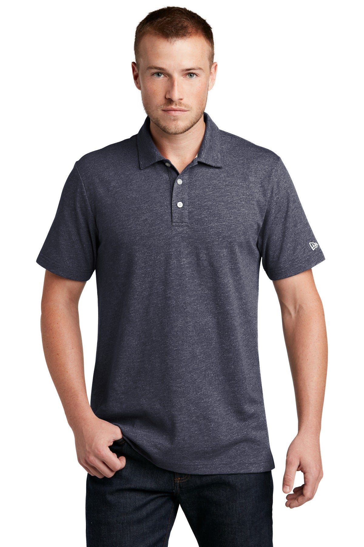 New Era  Slub Twist Polo NEA301 - True Navy Twist
