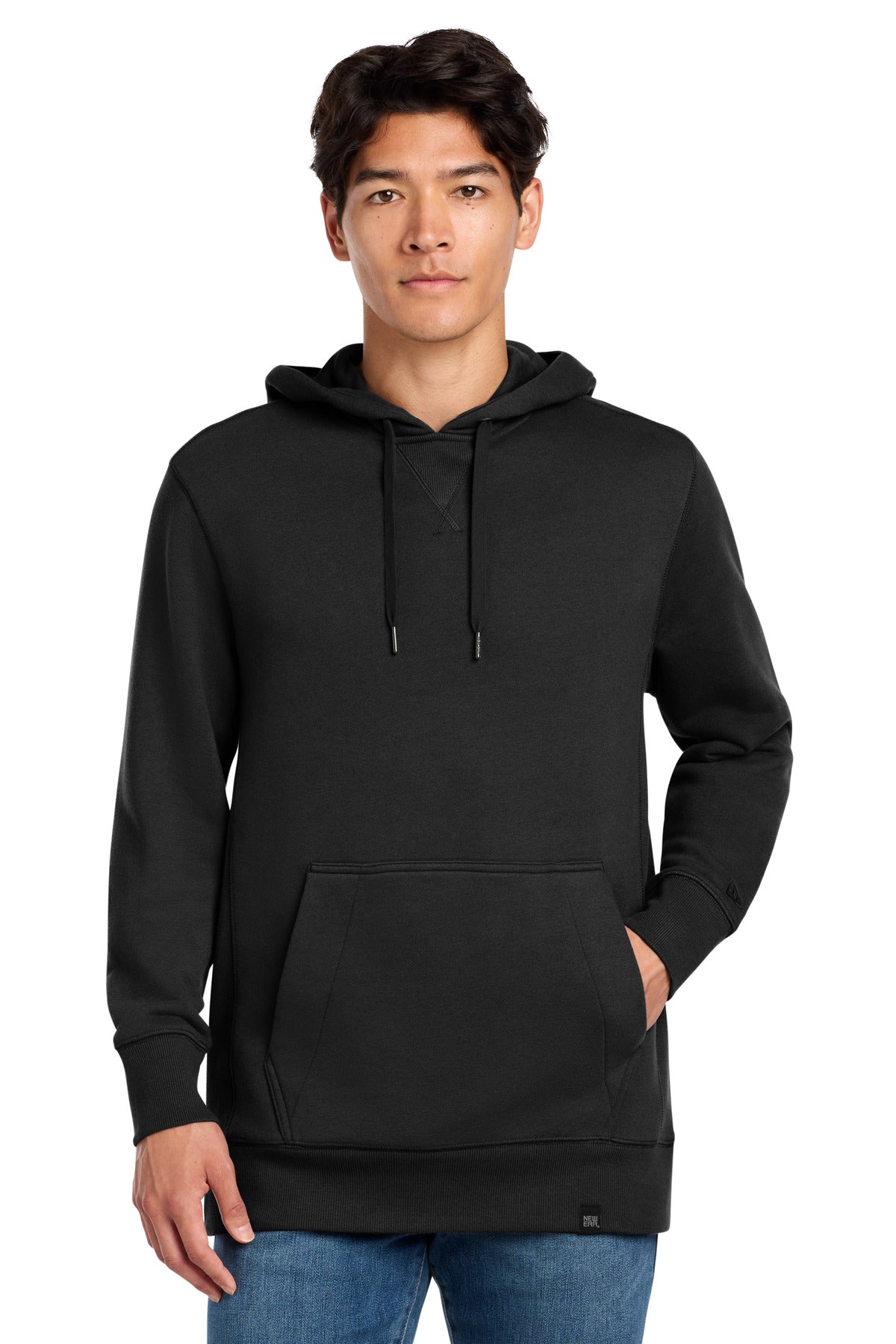 New Era  French Terry Pullover Hoodie. NEA500 - Black