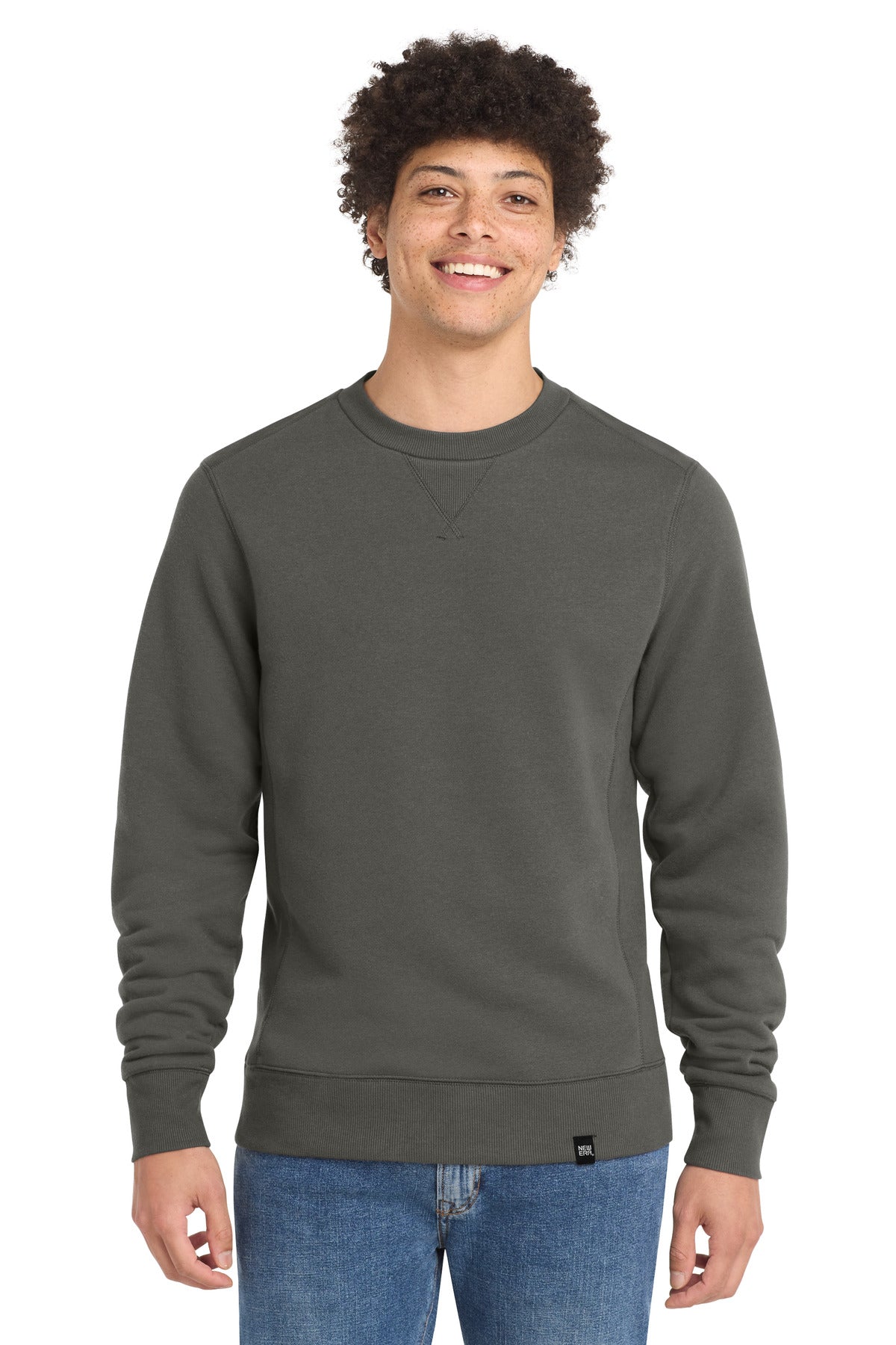 New Era  French Terry Crew. NEA501 - Graphite