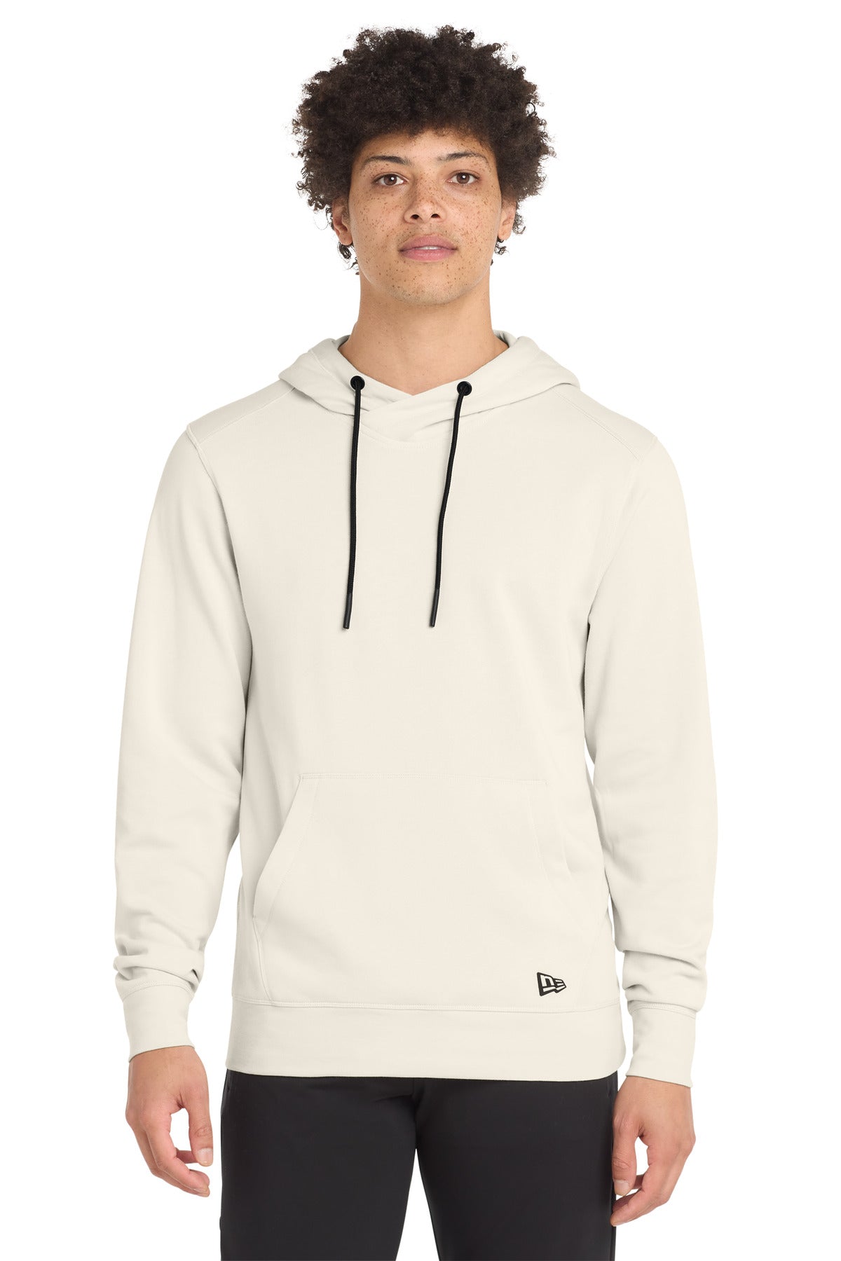New Era  Tri-Blend Fleece Pullover Hoodie. NEA510 - Soft Beige