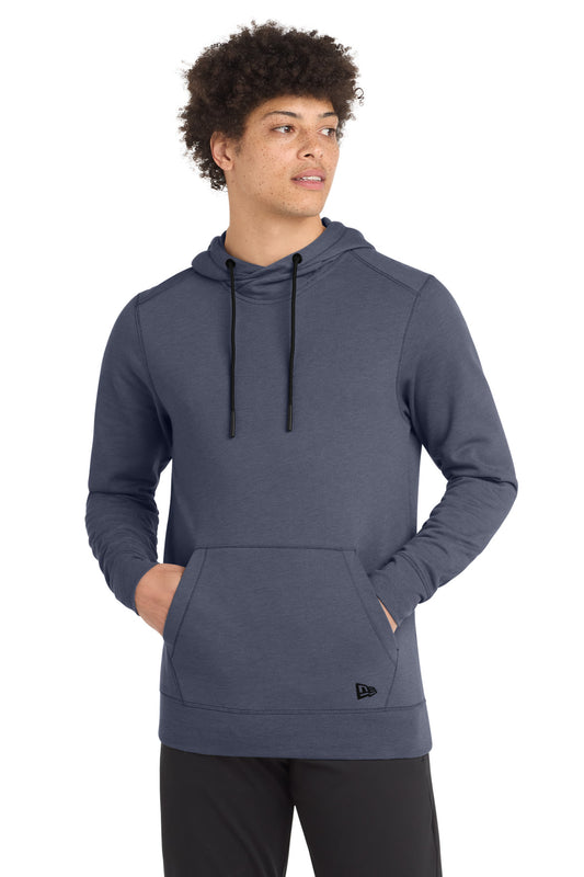 New Era  Tri-Blend Fleece Pullover Hoodie. NEA510 - True Navy Heather