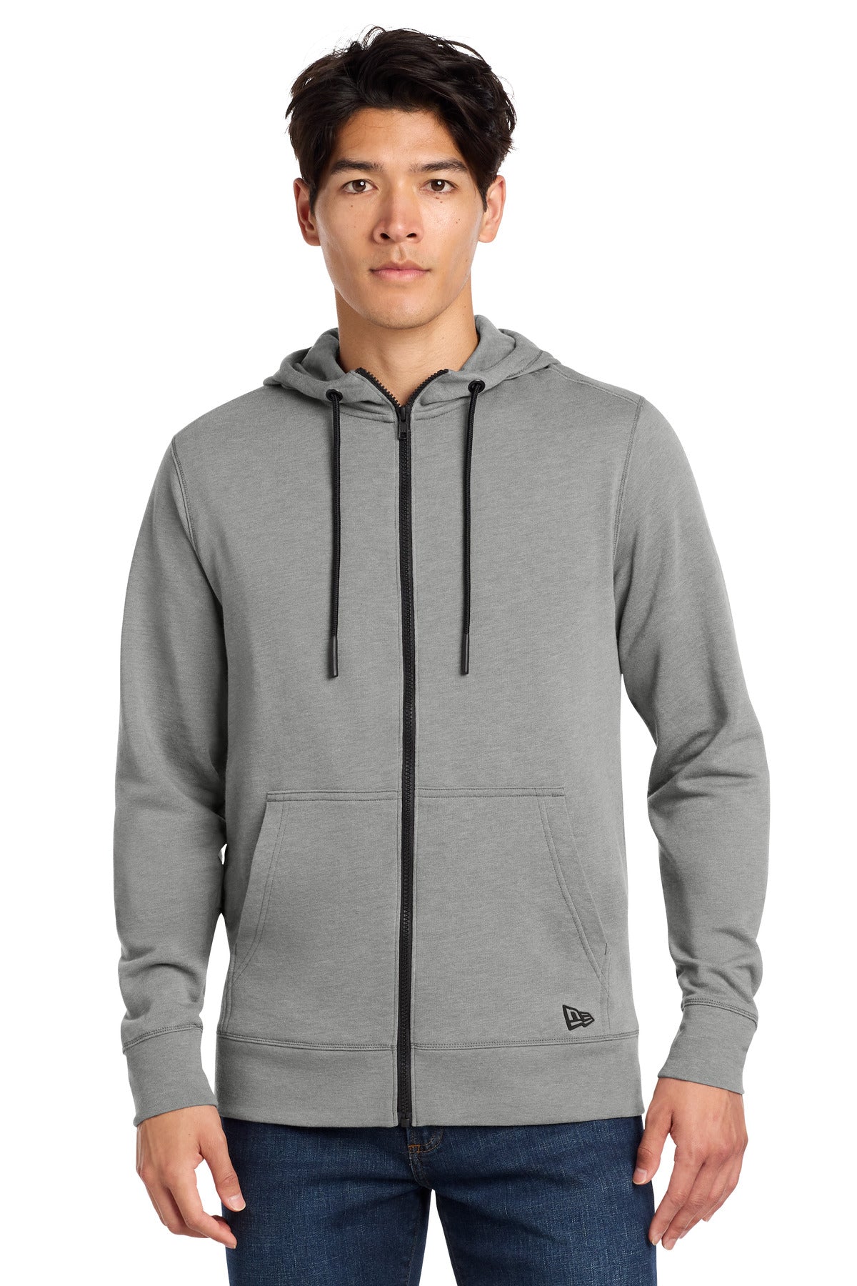 New Era  Tri-Blend Fleece Full-Zip Hoodie NEA511 - Shadow Grey Heather