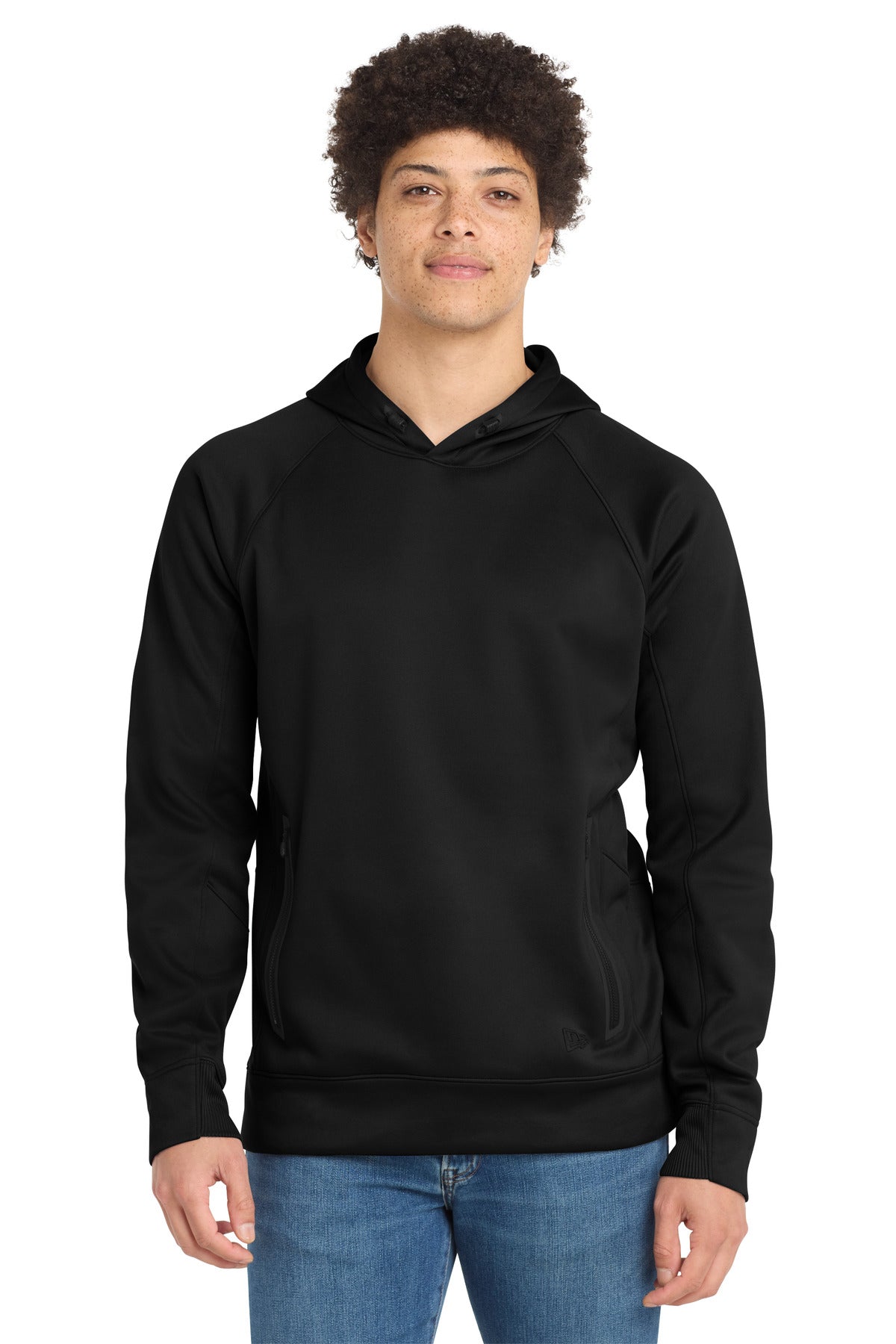 New Era  Venue Fleece Pullover Hoodie. NEA520 - Black