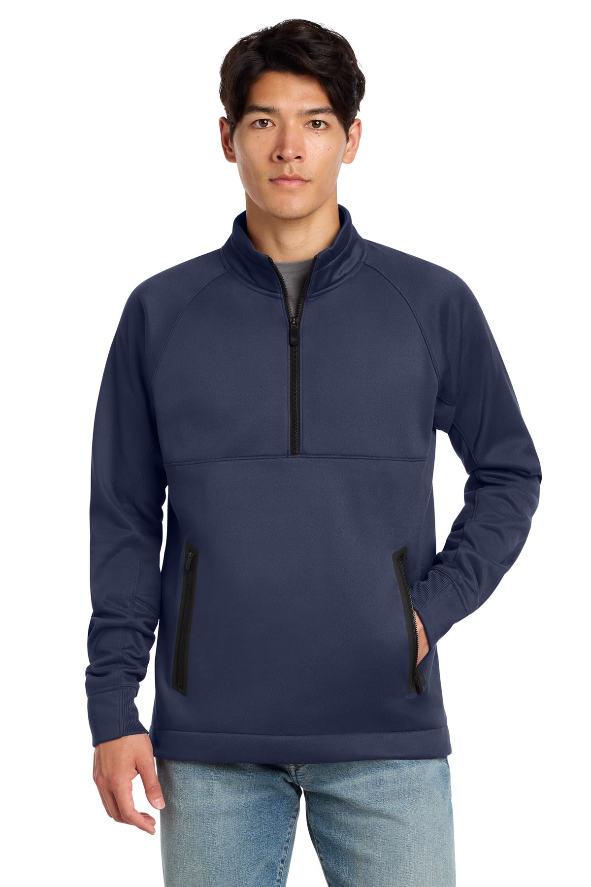 New Era  Venue Fleece 1/4-Zip Pullover. NEA523 - True Navy