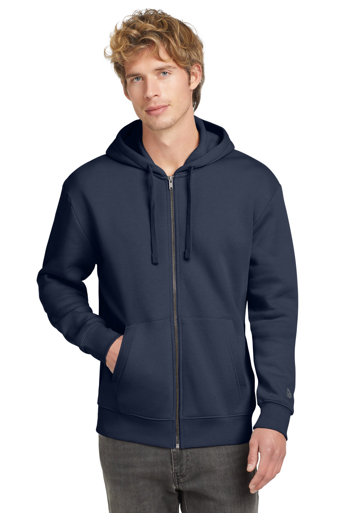 New Era Heritage Fleece Full-Zip Hoodie NEA526 - True Navy
