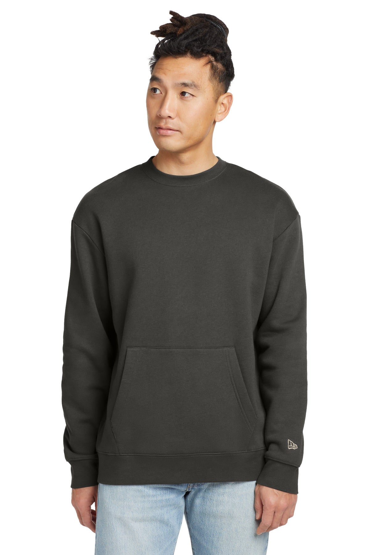 New Era Heritage Fleece Pocket Crew NEA527 - Graphite