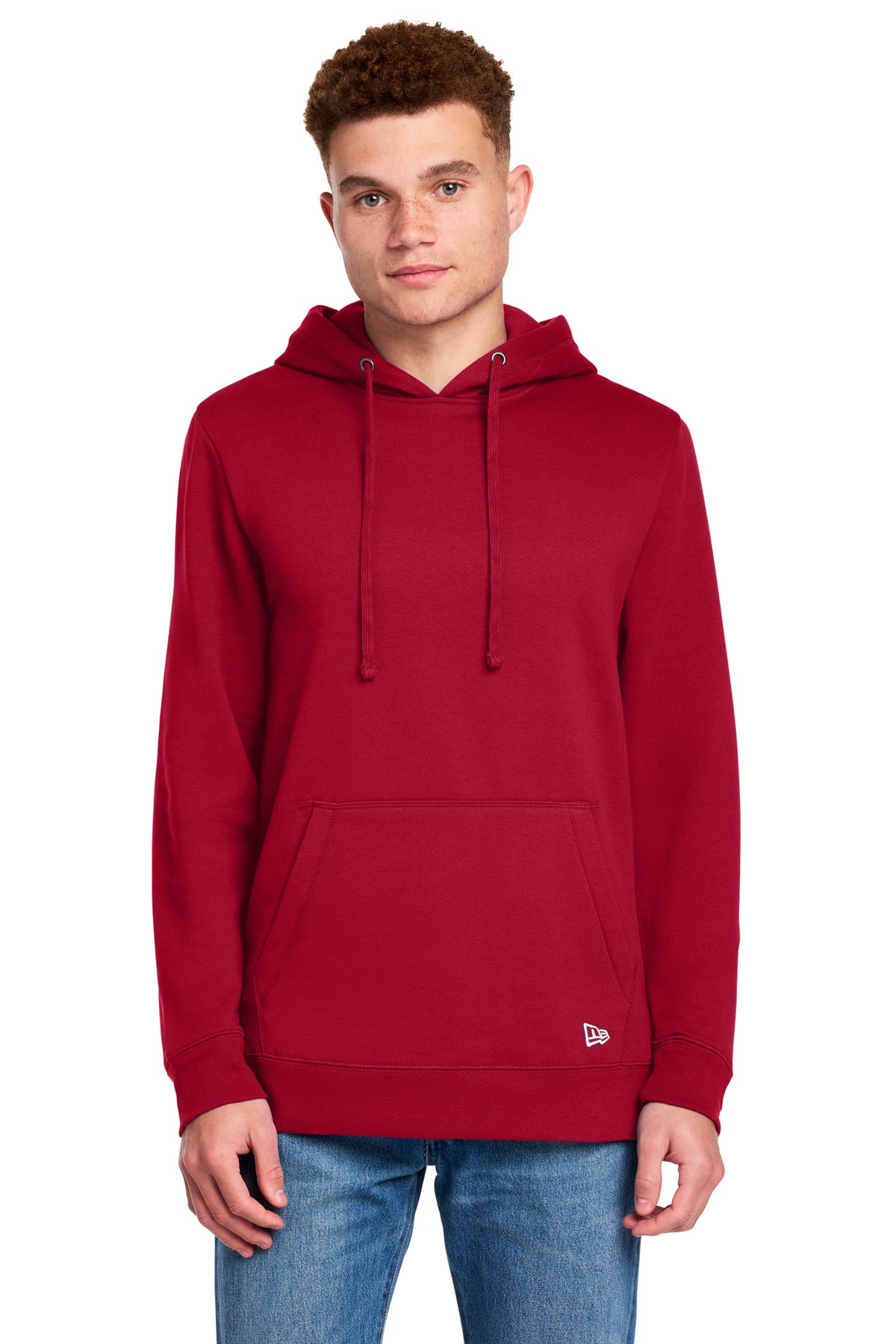 New Era Comeback Fleece Pullover Hoodie NEA550 - Crimson
