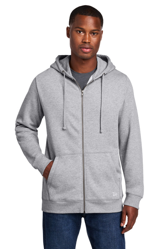 New Era Comeback Fleece Full-Zip Hoodie NEA551 - Athletic Heather