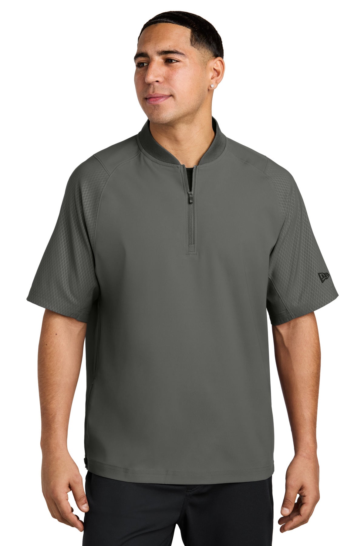 New Era  Cage Short Sleeve 1/4-Zip Jacket. NEA600 - Graphite
