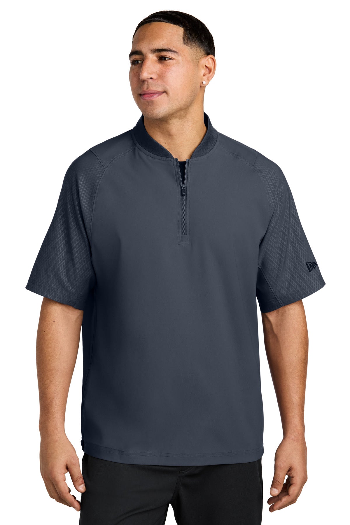 New Era  Cage Short Sleeve 1/4-Zip Jacket. NEA600 - True Navy