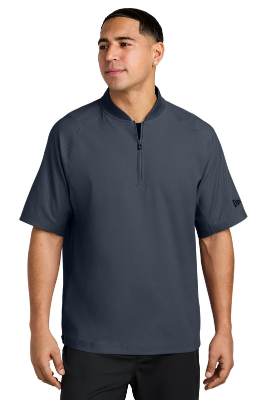 New Era  Cage Short Sleeve 1/4-Zip Jacket. NEA600 - True Navy