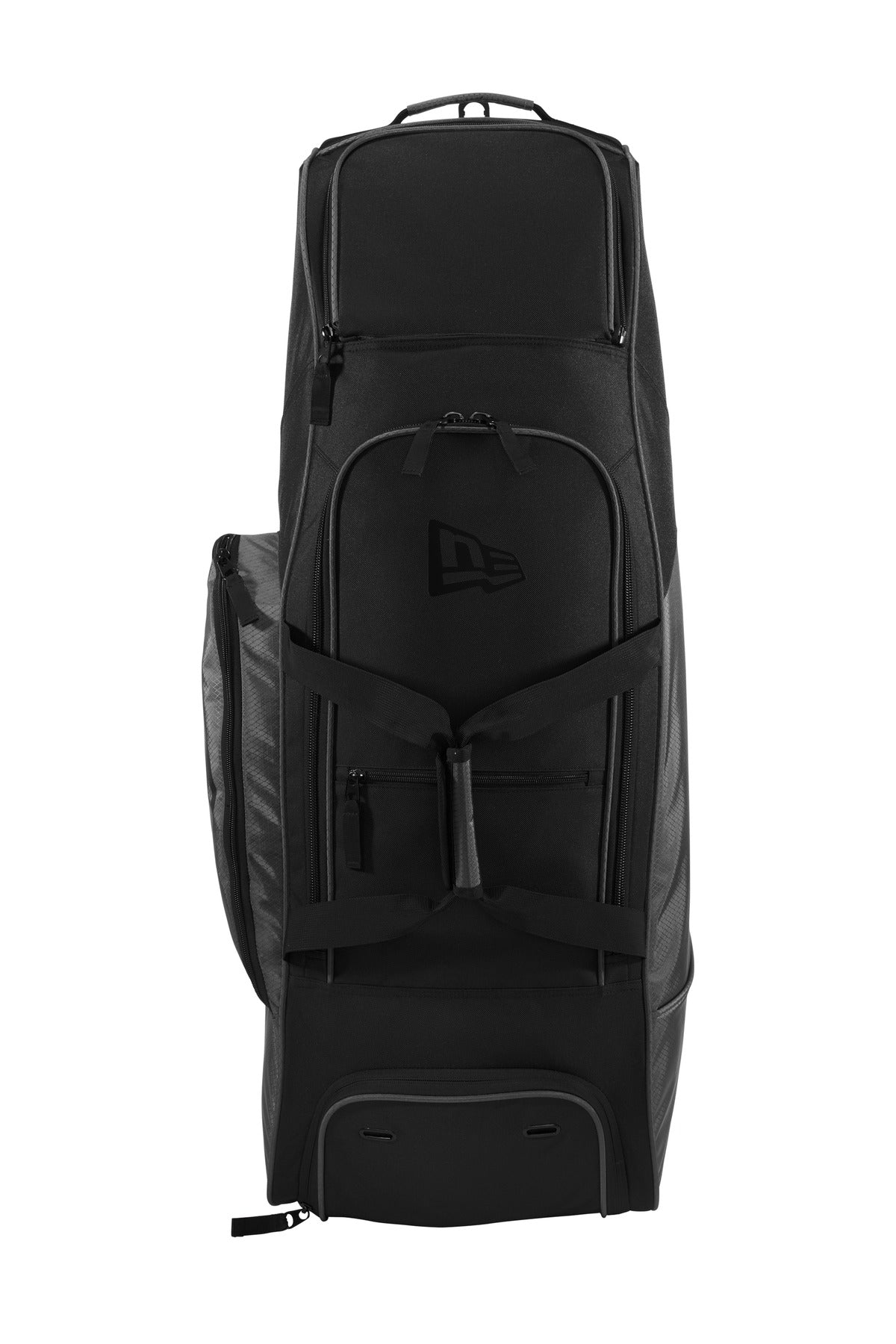 New Era  Shutout Wheeled Bat Bag NEB701 - Graphite/ Black