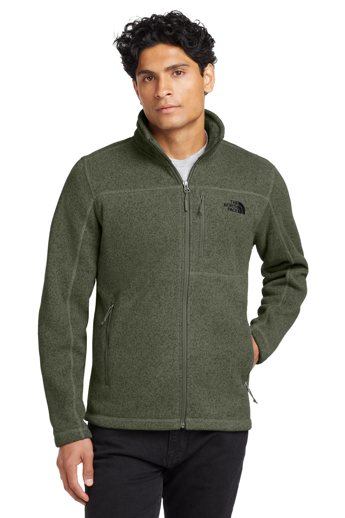 The North Face  Sweater Fleece Jacket. NF0A3LH7 - New Taupe Green Heather