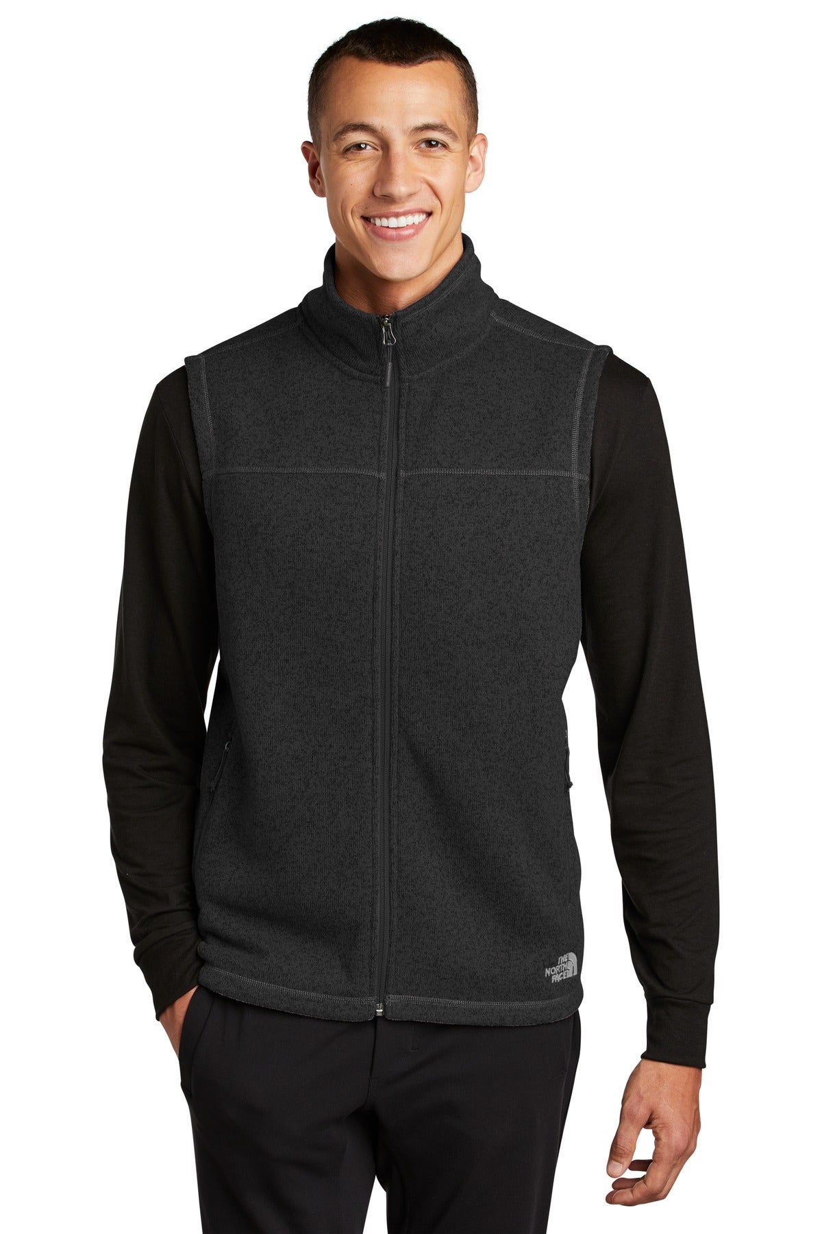 The North Face  Sweater Fleece Vest NF0A47FA - TNF Black Heather