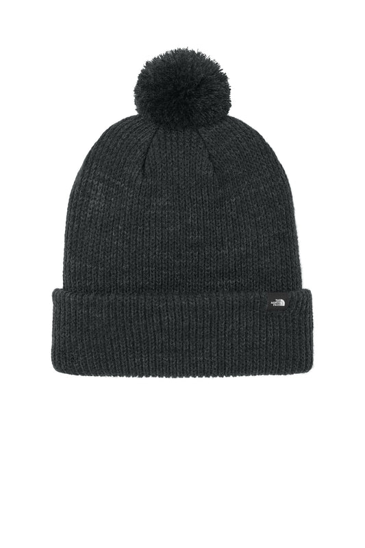 The North Face Pom Beanie NF0A7RGI - TNF Black Heather