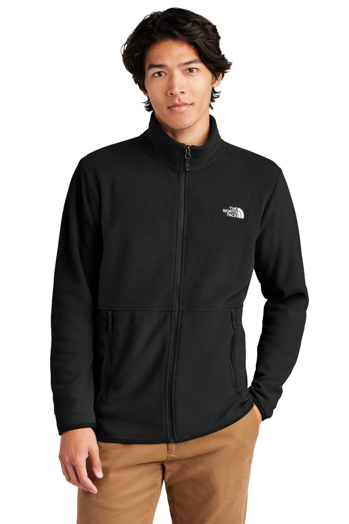 The North Face Glacier Full-Zip Fleece Jacket NF0A7V4J - TNF Black