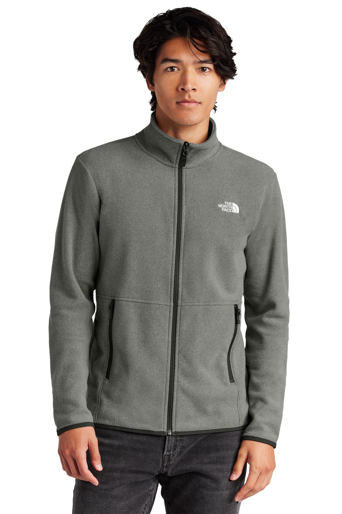 The North Face Glacier Full-Zip Fleece Jacket NF0A7V4J - TNF Medium Grey Heather