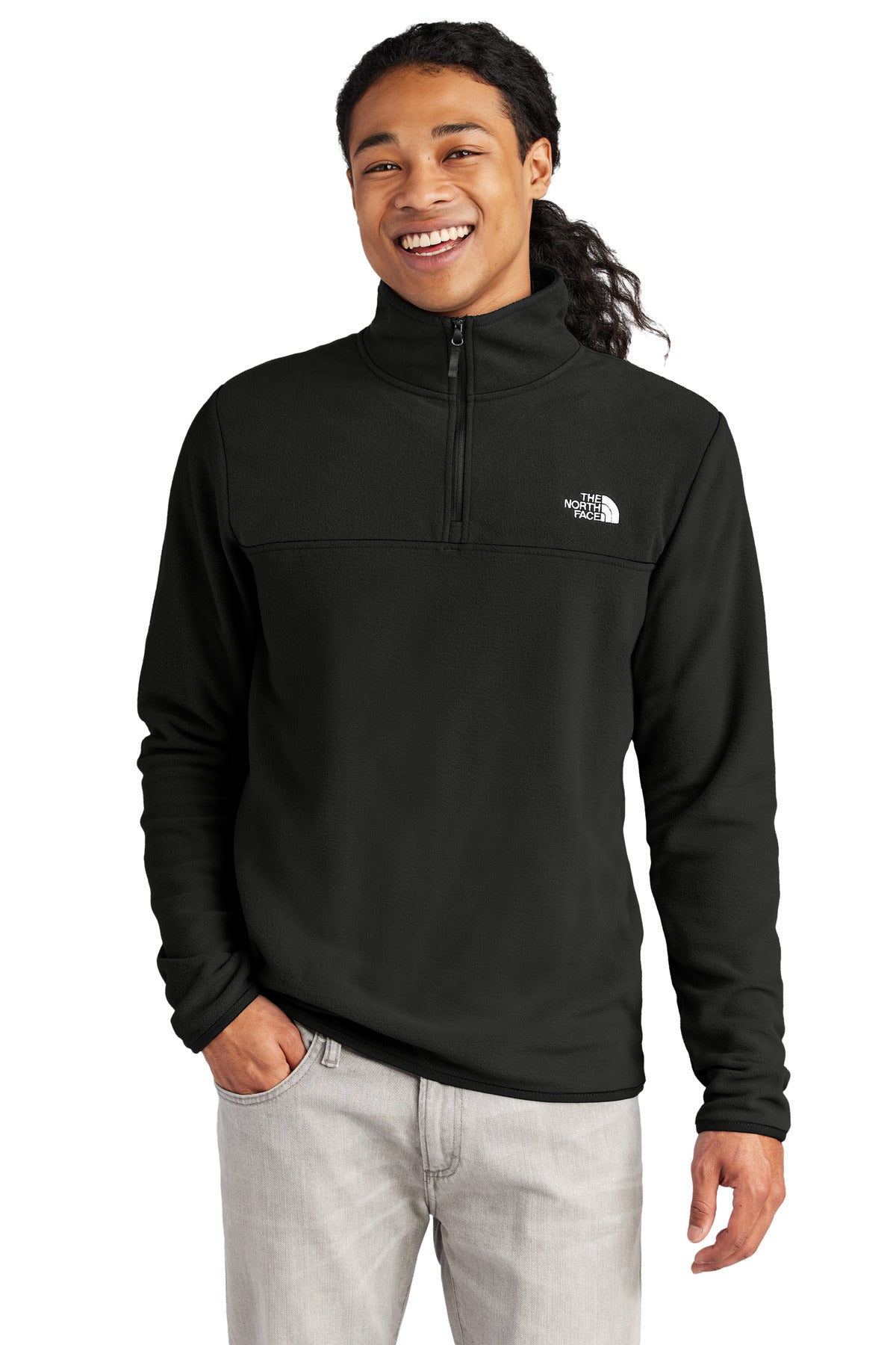 The North Face Glacier 1/4-Zip Fleece NF0A7V4L - TNF Black