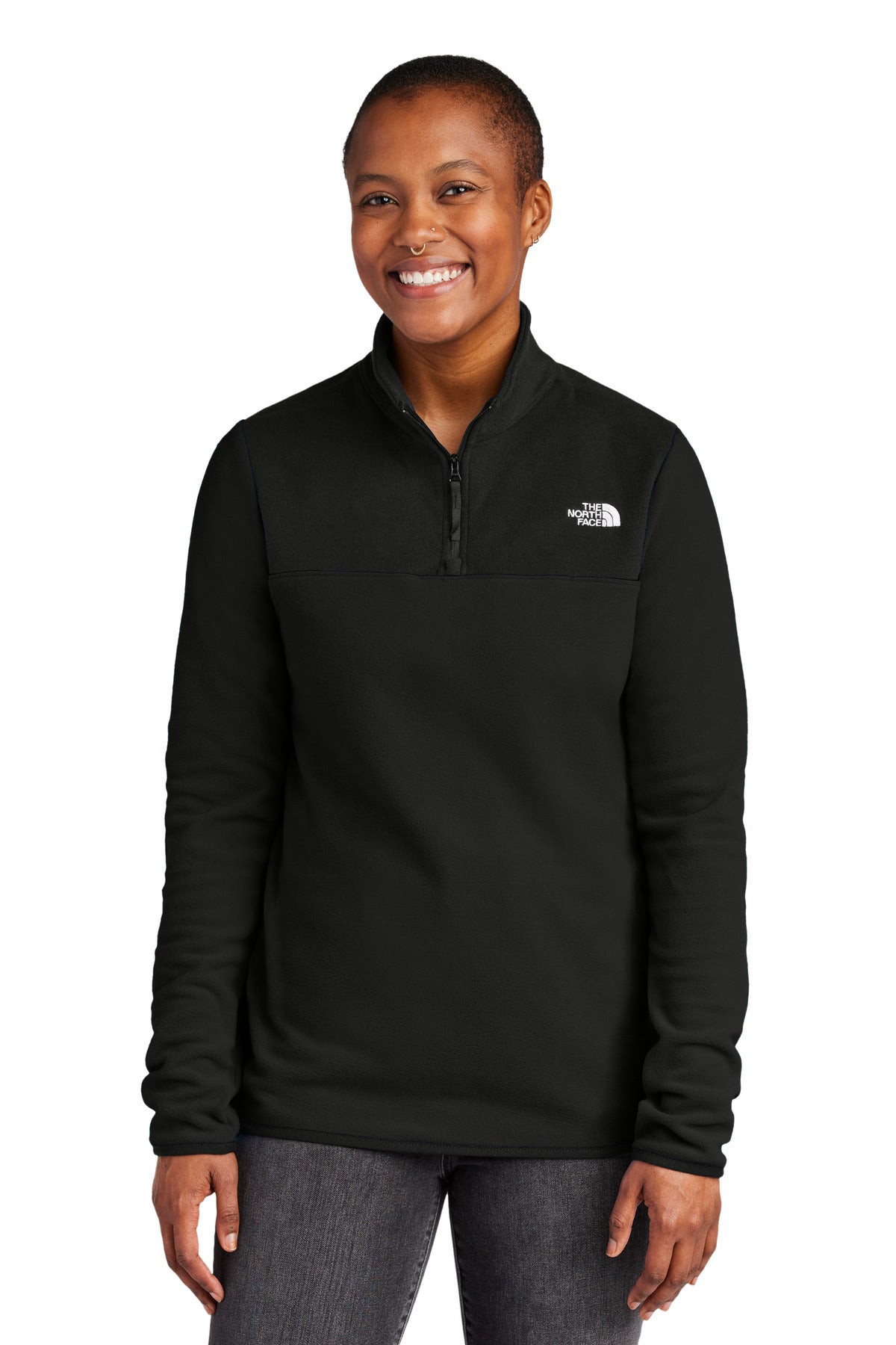 The North Face Women's Glacier 1/4-Zip Fleece NF0A7V4M - TNF Black
