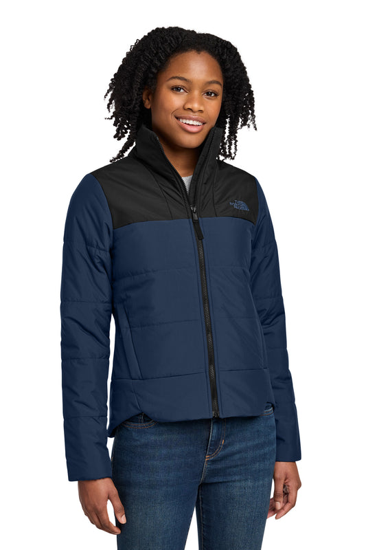 The North Face Women's Chest Logo Everyday Insulated Jacket NF0A7V6K - Shady Blue