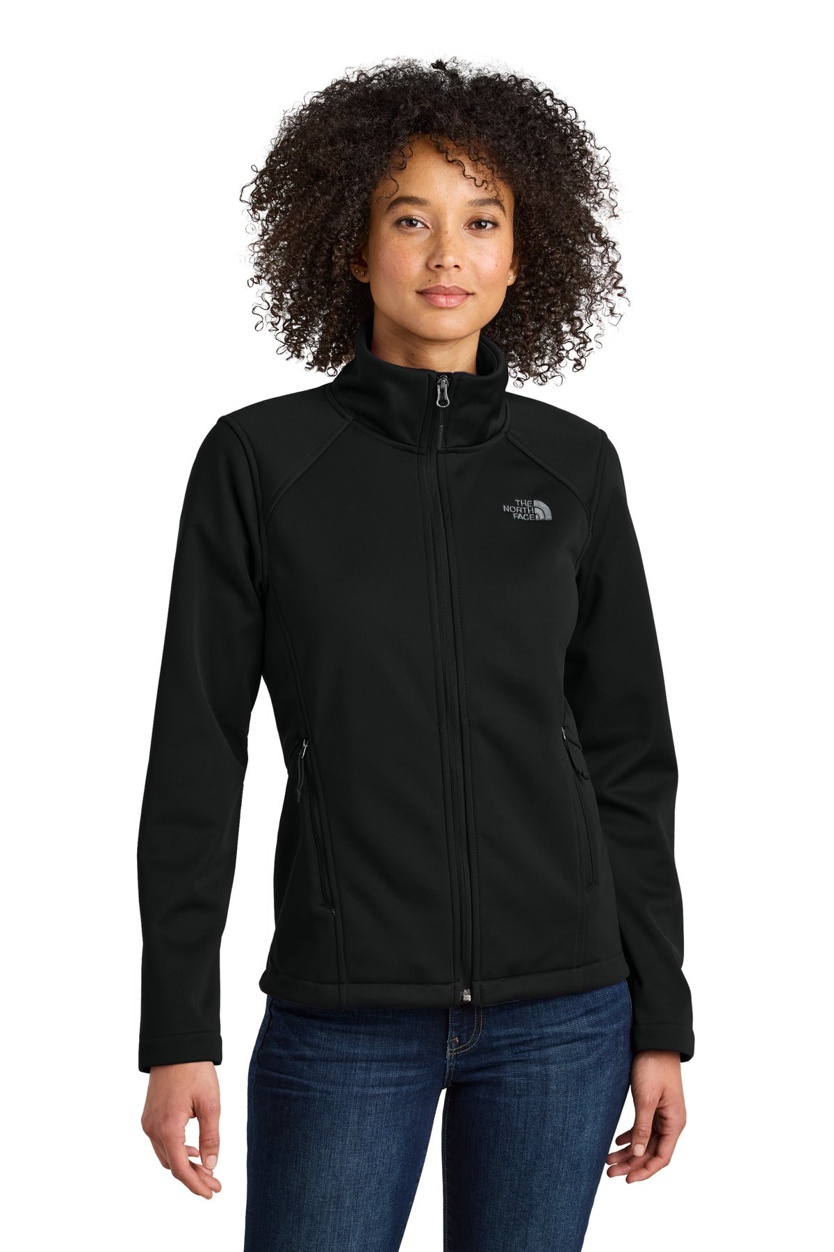 The North Face Women's Chest Logo Ridgewall Soft Shell Jacket NF0A88D4 - TNF Black