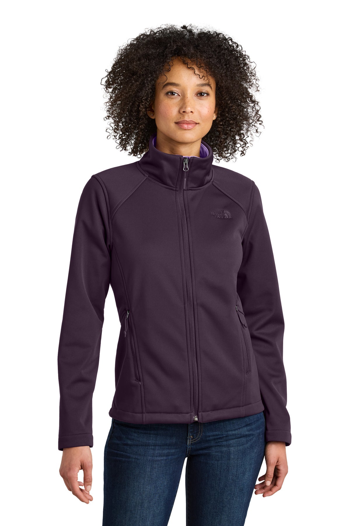 The North Face Women's Chest Logo Ridgewall Soft Shell Jacket NF0A88D4 - TNF Blackberry Wine