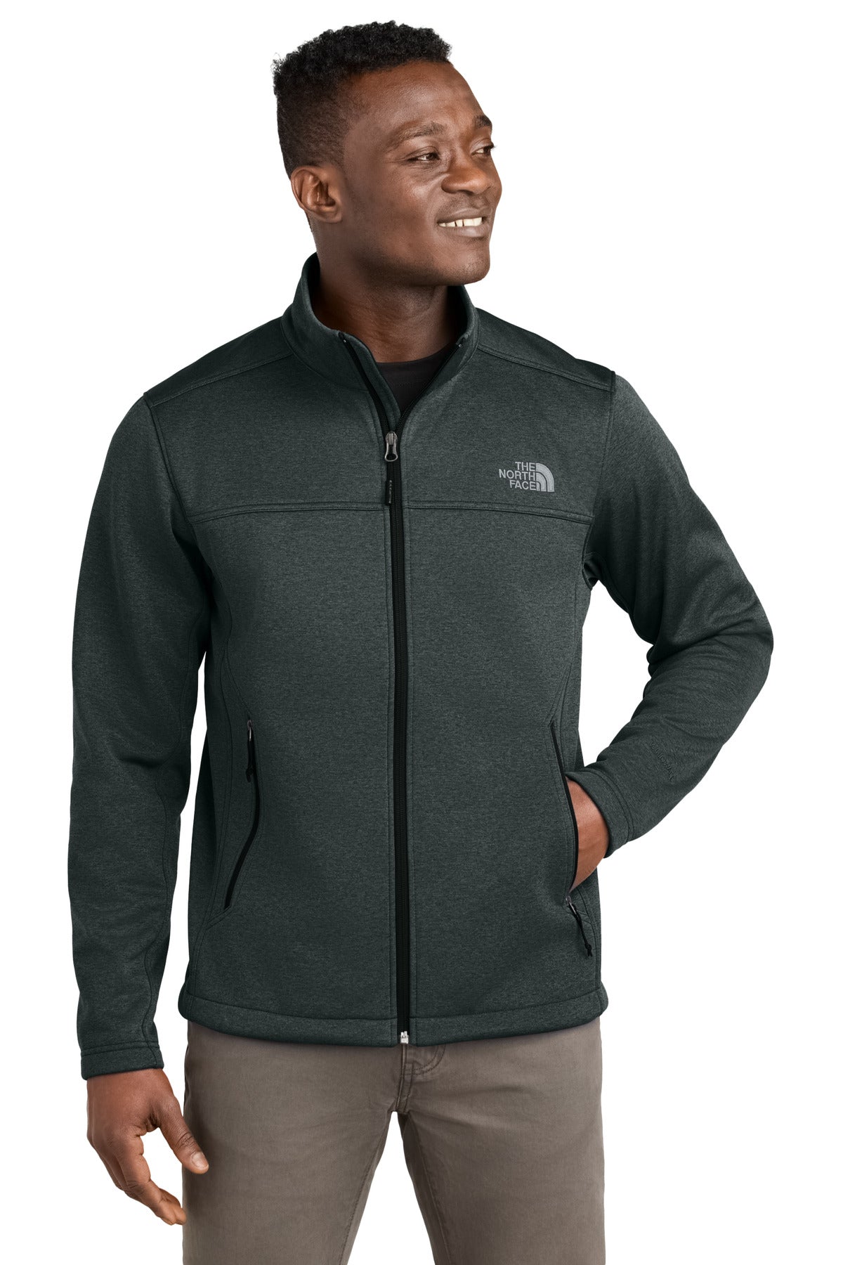 The North Face Chest Logo Ridgewall Soft Shell Jacket NF0A88D5 - TNF Dark Grey Heather