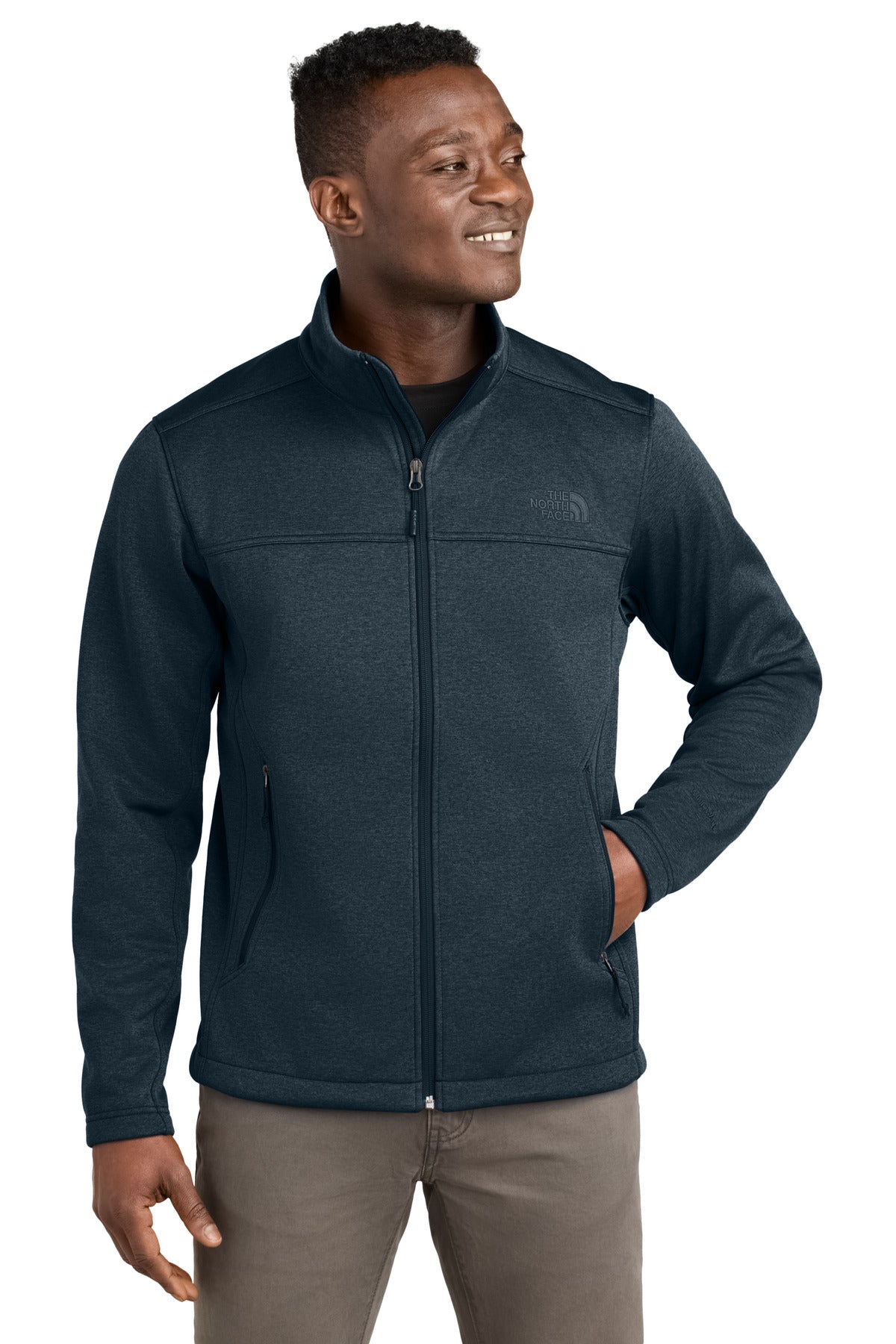 The North Face Chest Logo Ridgewall Soft Shell Jacket NF0A88D5 - Urban Navy Heather