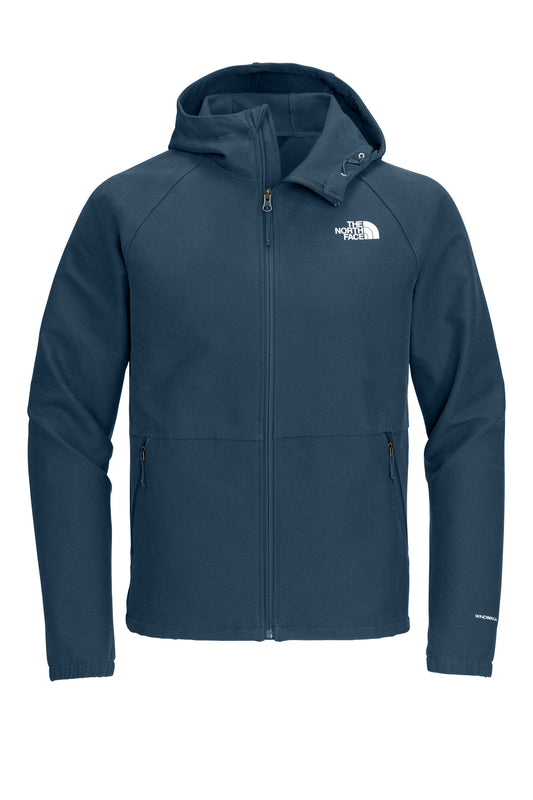 The North Face Barr Lake Hooded Soft Shell Jacket NF0A8BUF - Shady Blue Dark Heather