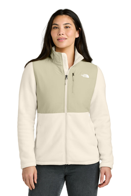 The North Face Women's Highest Peak Full-Zip Fleece Jacket NF0A8BUR - Gardenia White/ Gravel