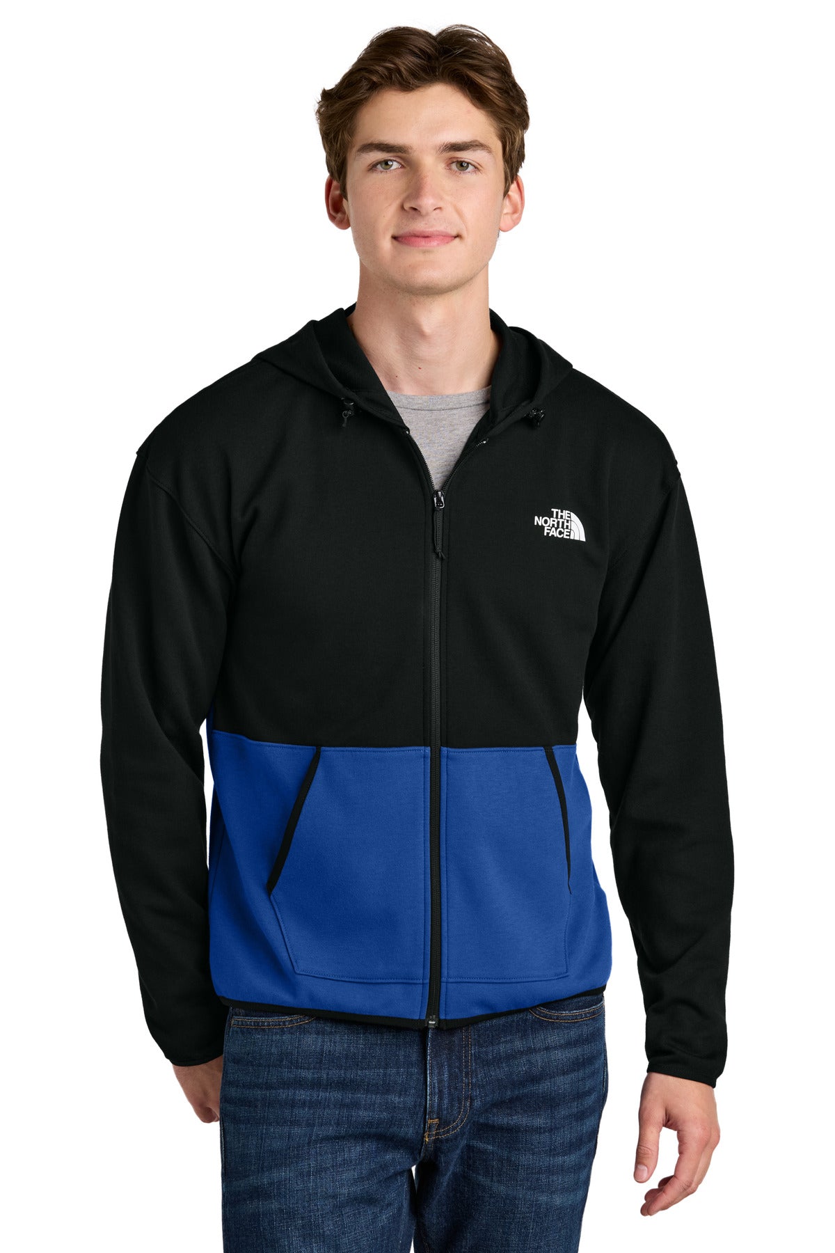 The North Face Double-Knit Full-Zip Hoodie NF0A8BUS - TNF Blue/ TNF Black