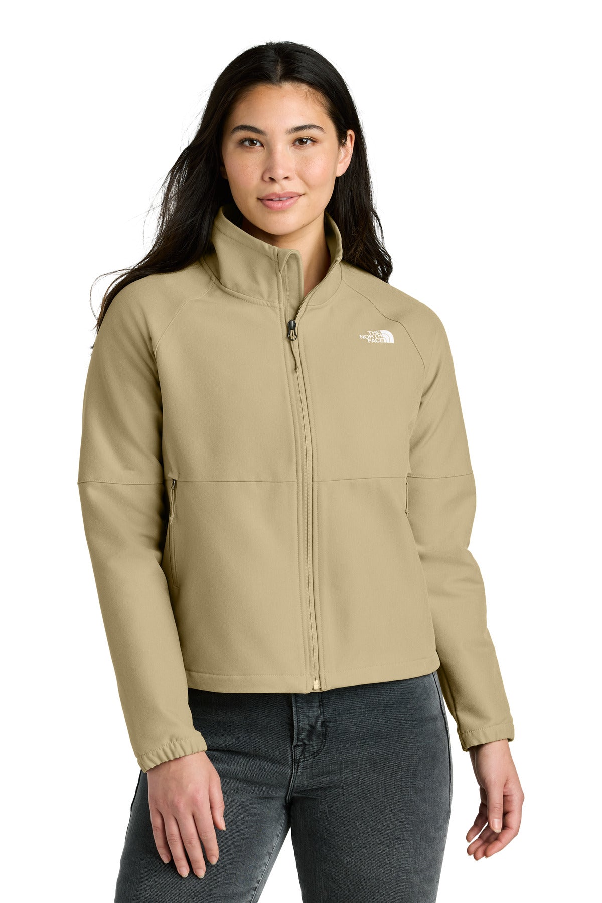 The North Face Women's Barr Lake Soft Shell Jacket NF0A8C5C - Khaki Stone Dark Heather