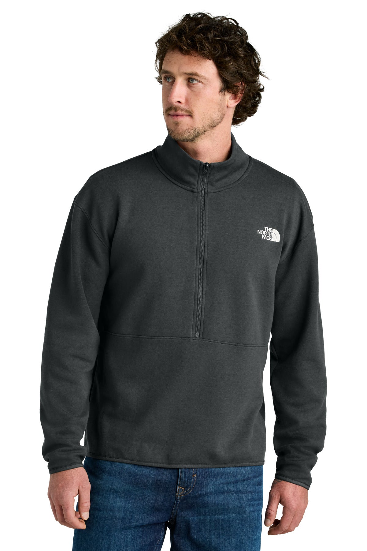 The North Face Double-Knit 1/2-Zip Fleece NF0A8C5G - Asphalt Grey