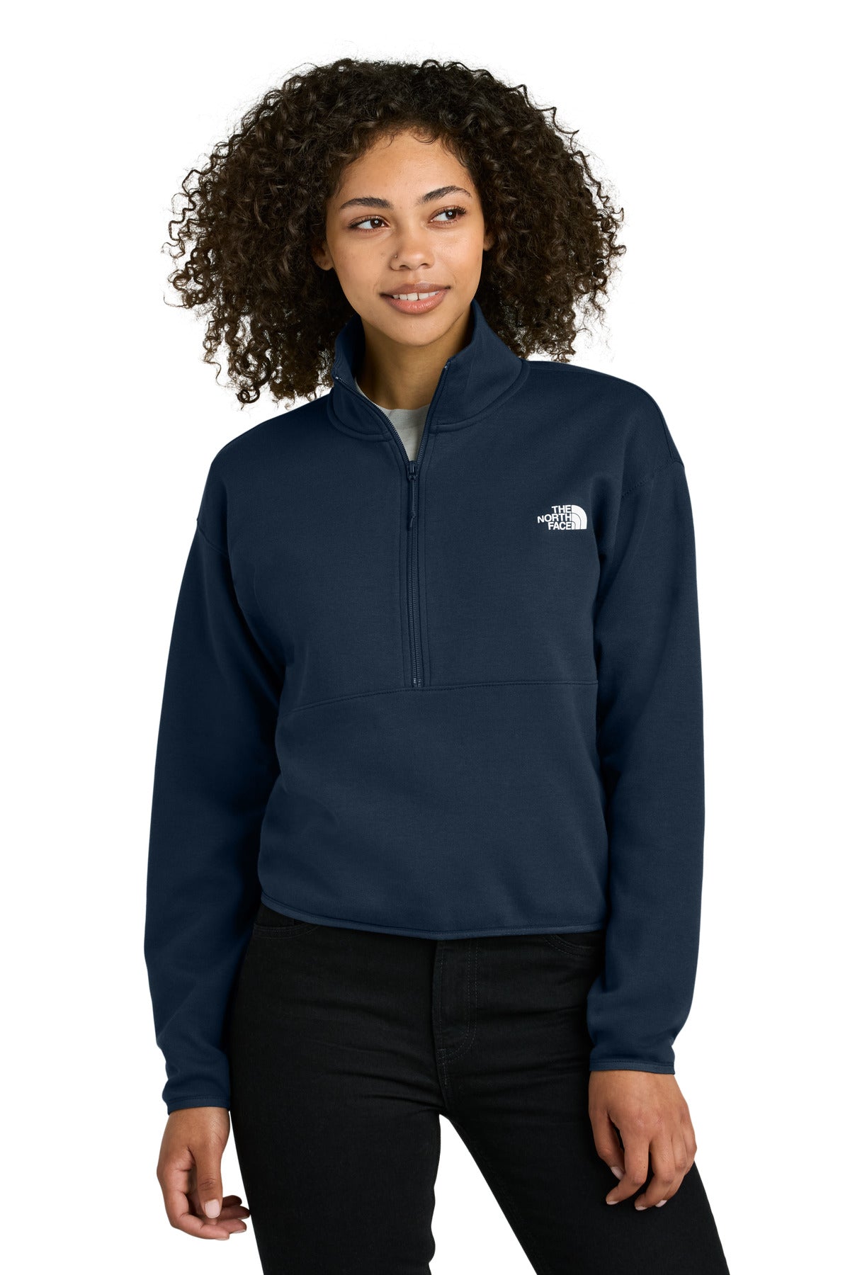 The North Face Women's Double-Knit 1/2-Zip Fleece NF0A8C5H - Summit Navy