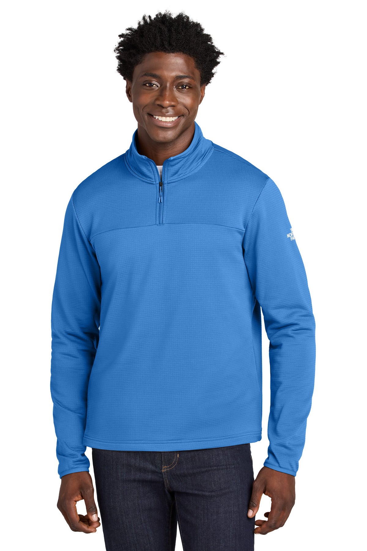 The North Face Aim 1/4-Zip Fleece NF0A8ENJ - Marina Blue