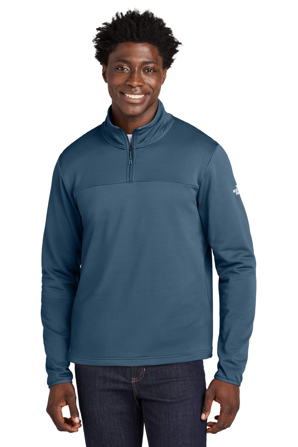 The North Face Aim 1/4-Zip Fleece NF0A8ENJ - Shady Blue