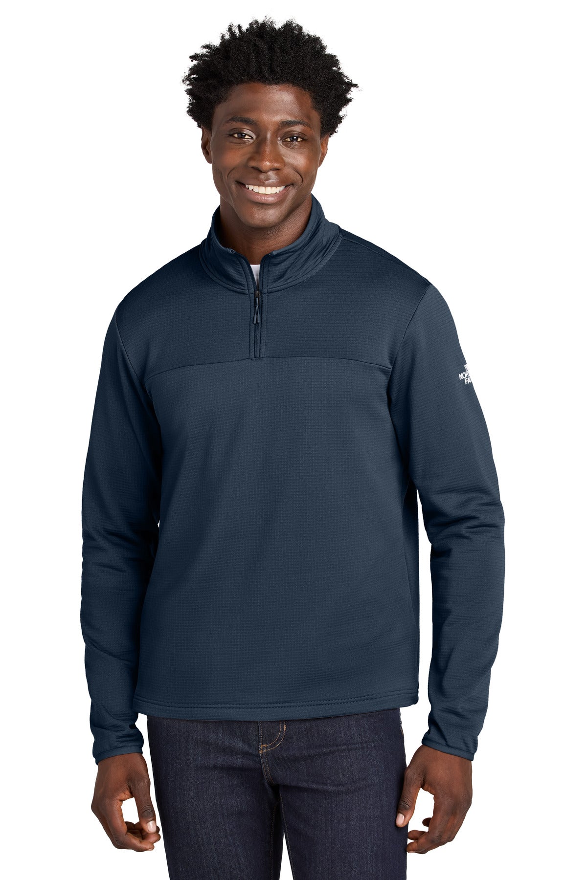 The North Face Aim 1/4-Zip Fleece NF0A8ENJ - Summit Navy
